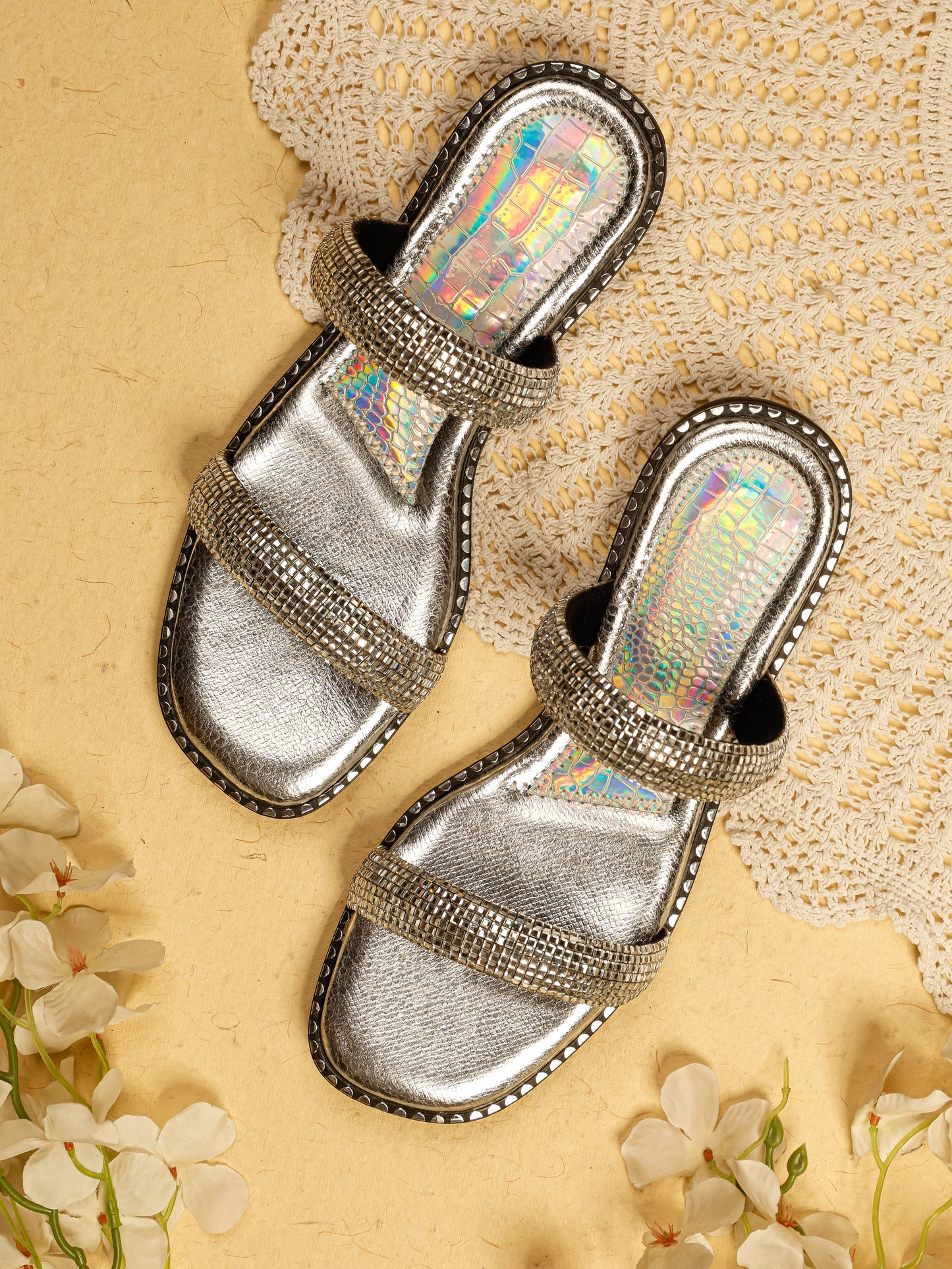 Crystalline Silver Flats