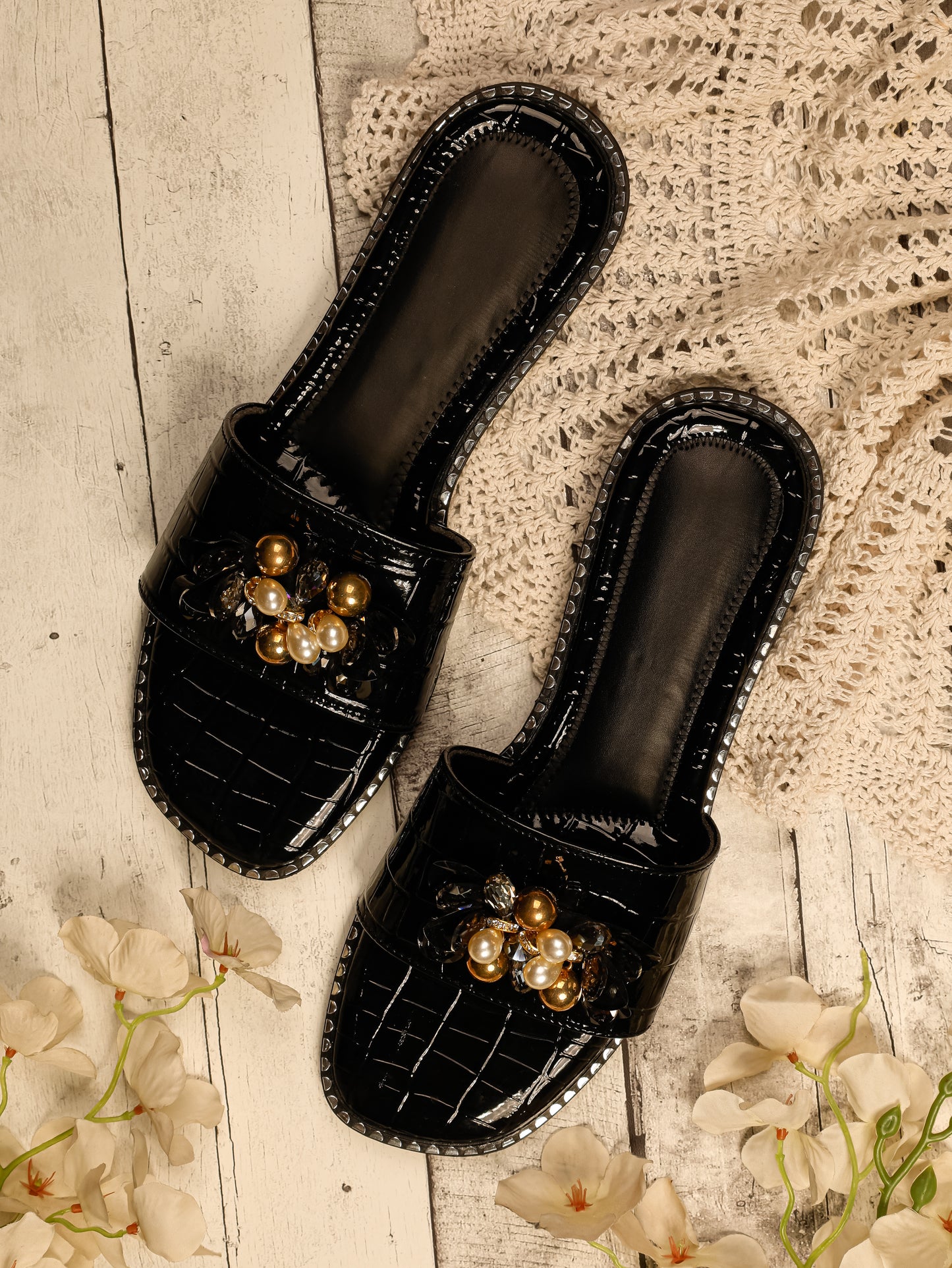Topaz Black flats