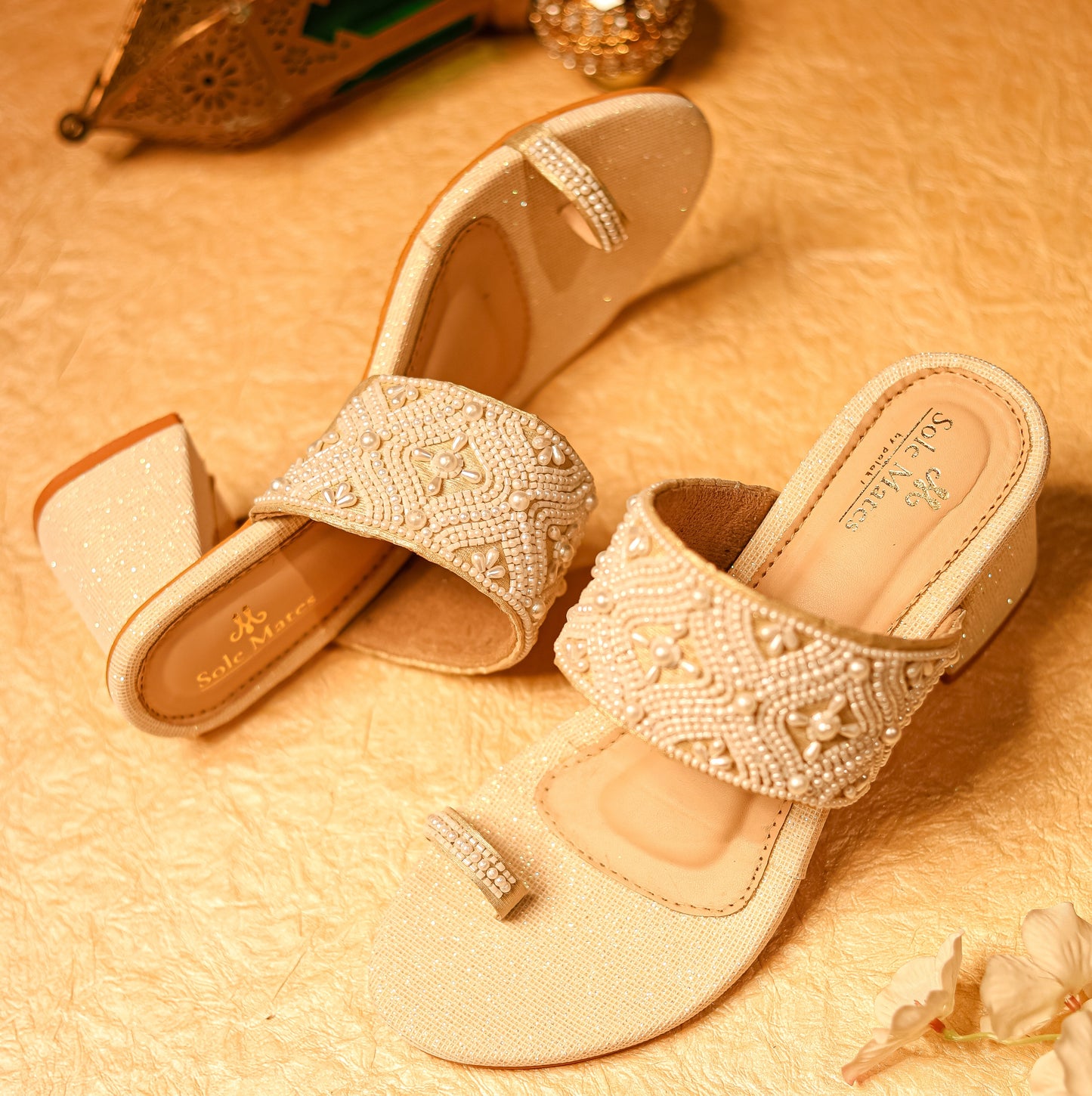 Gulzar Gold Kohlapuri Heels