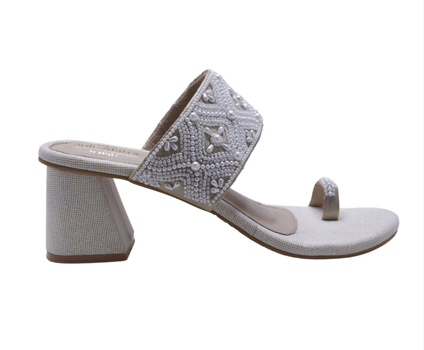 Gulzar Gold Kohlapuri Heels