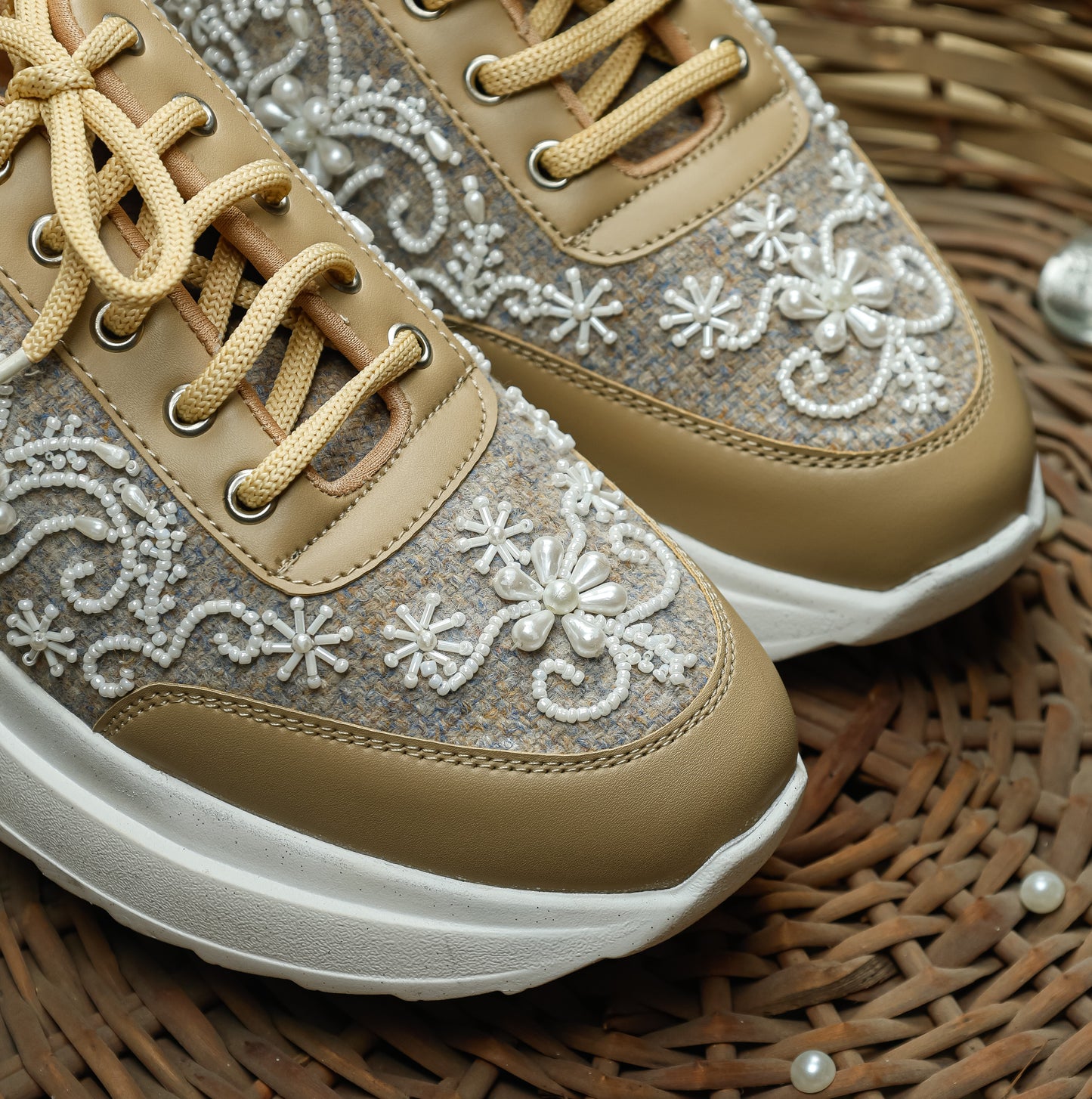 Pearly White Sneakers