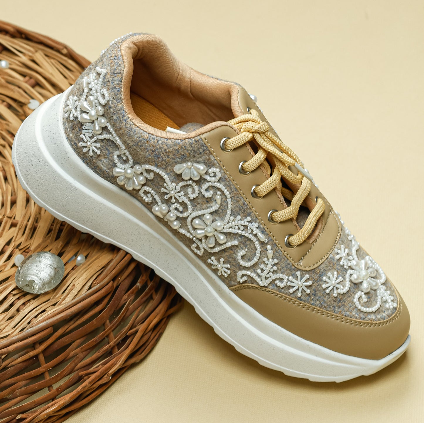 Pearly White Sneakers