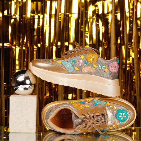 Golden Garden Sneakers