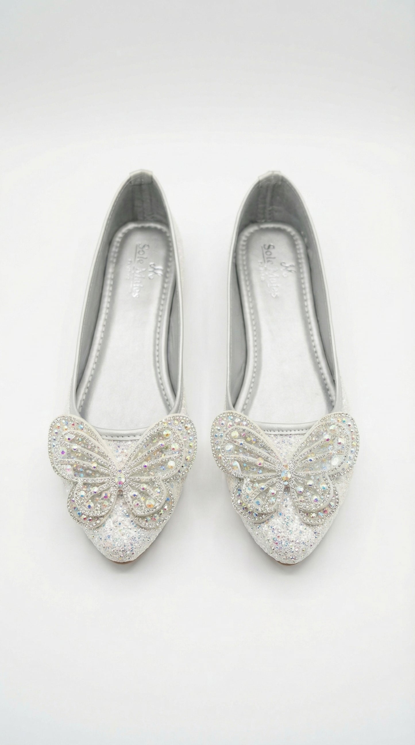 Silver butterfly ballerina