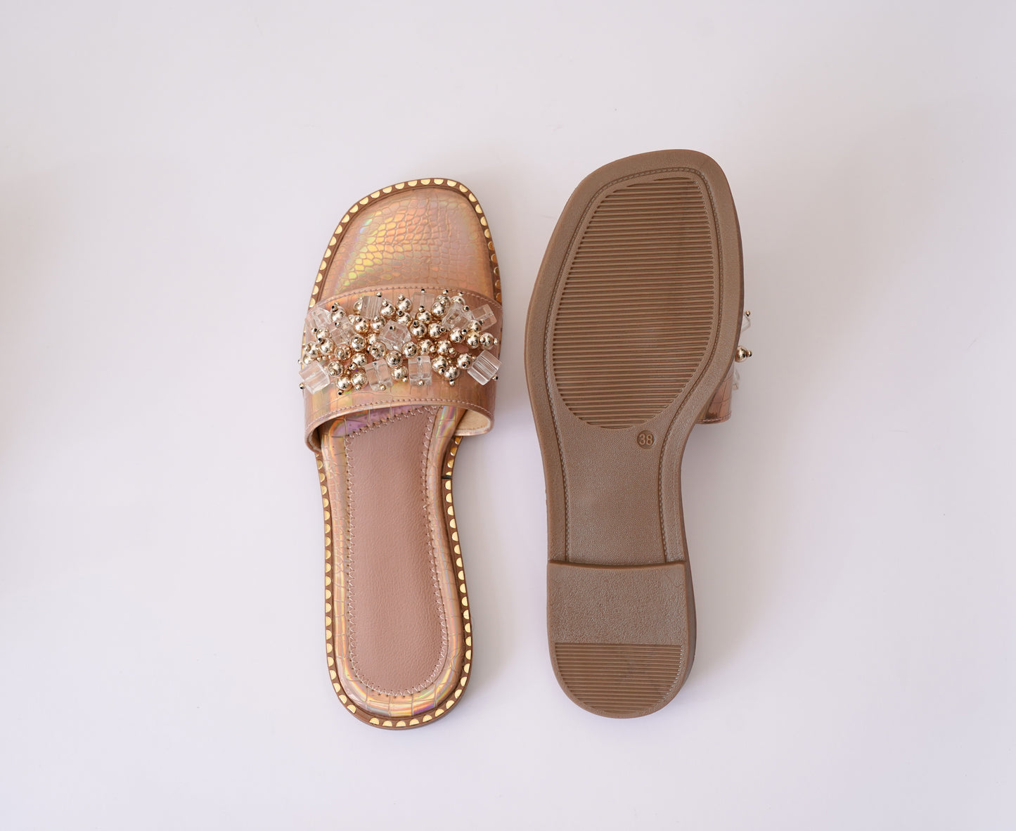 Oasis Rosegold Flats