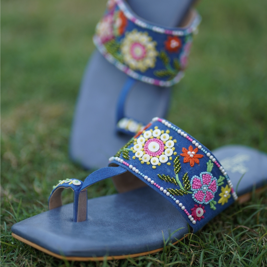 Enchanted Blue kohla Flats