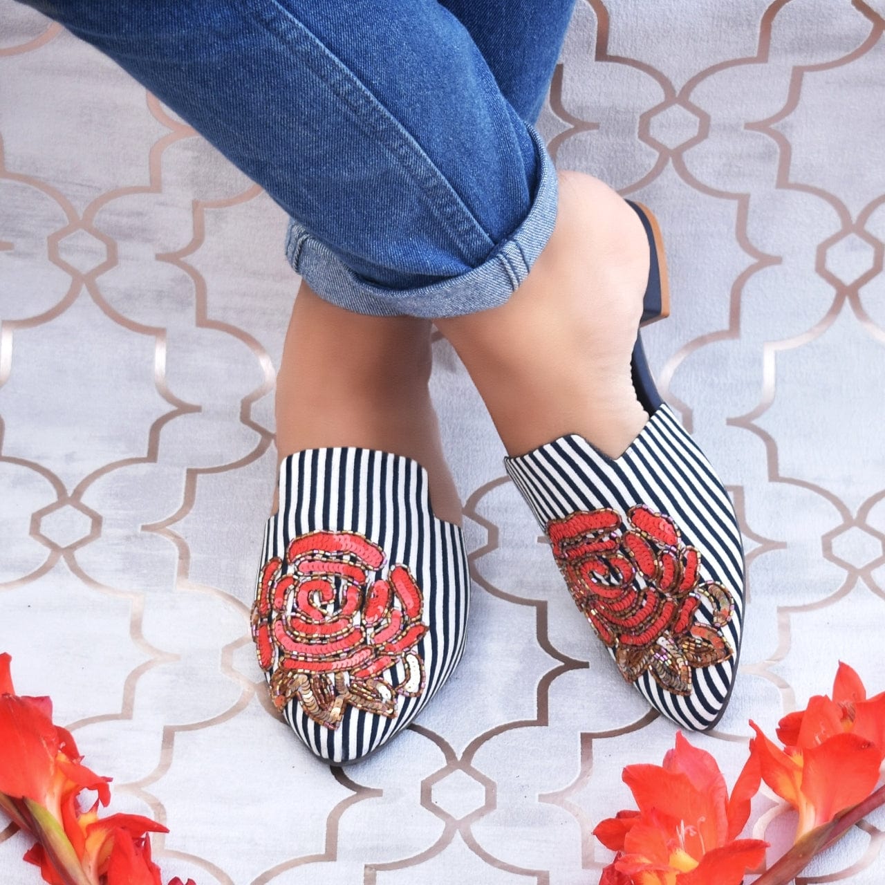 Rosario Hand Crafted Mules