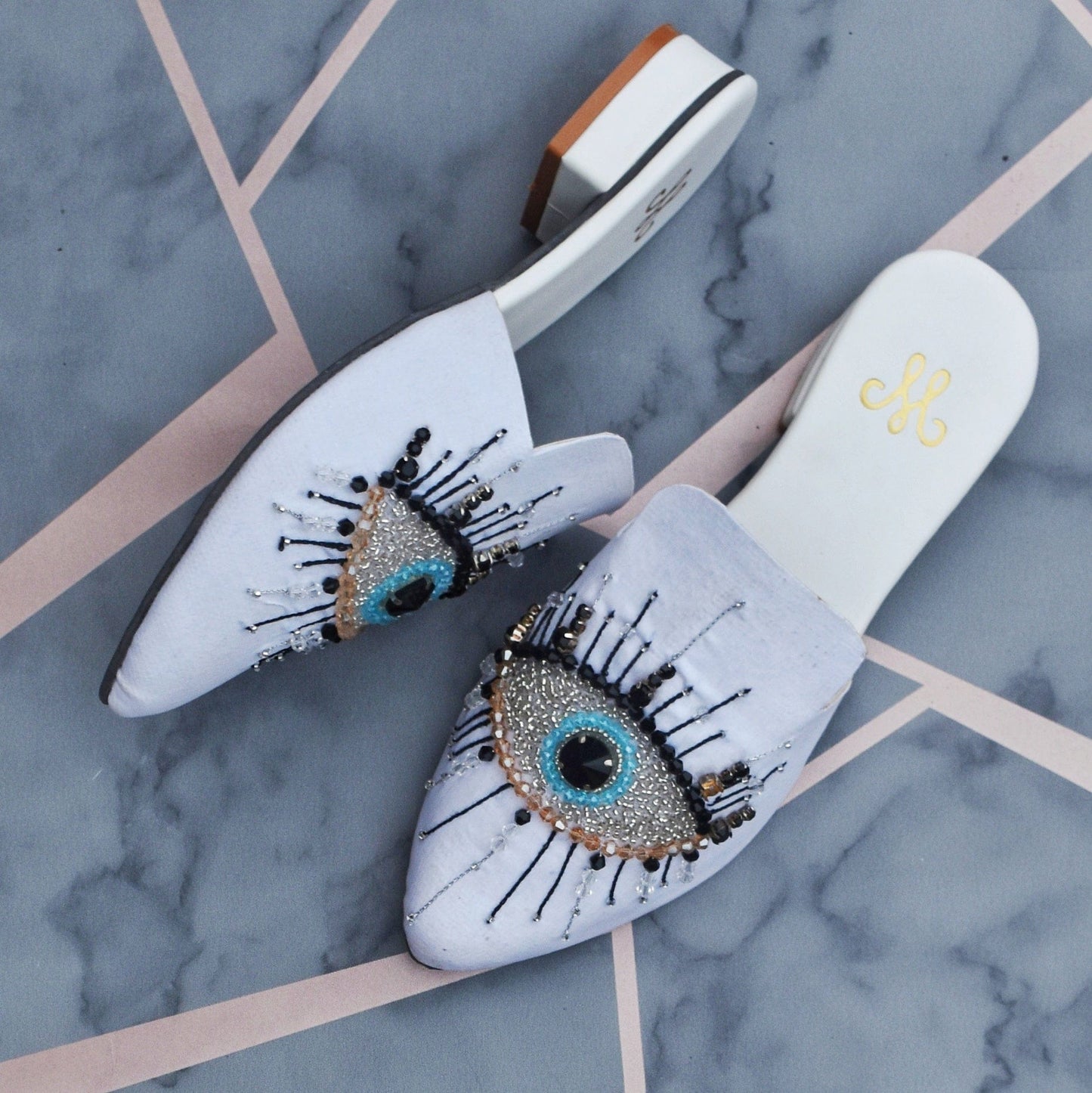 White Evil Eye (Mules)